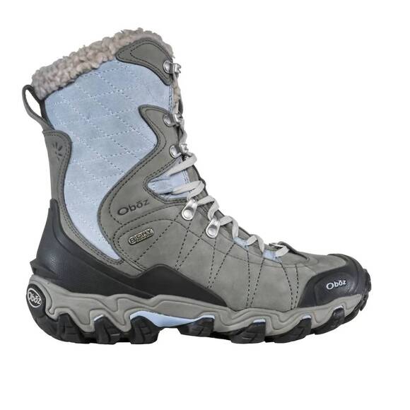 NEW OBOZ women's insulated b-dry winter hiking boot in gray